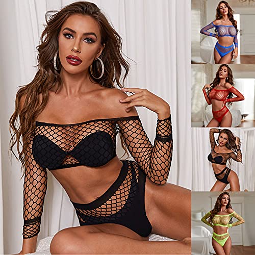 BIBOKAOKE Negligee Damen Sexy Baby Dolls Nachtwäsche Mesh Aushöhlen Transparente Nachtwäsche Sleepwear für Damen Dessous… – Bild 3