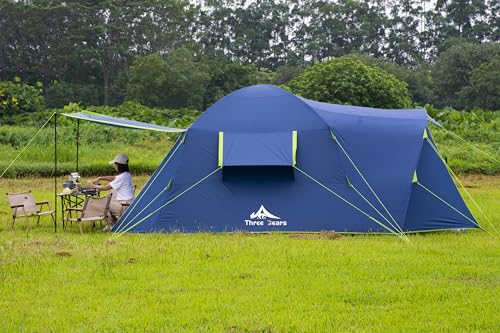 Carpa de Camping Familiar Three Bears para 6 Personas, Diseño Espacioso, Impermeable 3000mm miniatura 3