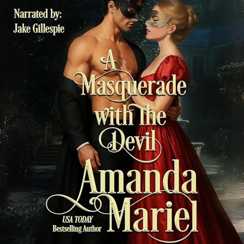 A Masquerade with the Devil Audiolibro Por Amanda Mariel arte de portada