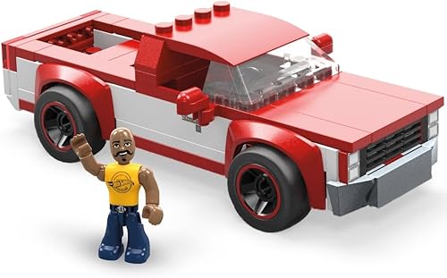 Miniatura 3 de MEGA Hot Wheels - Juego de construcción de autos de juguete, colección Real World Racers con 1 figura, Audi R8 LMS Gt2 o Audi Rs 6 GTO Concept, se