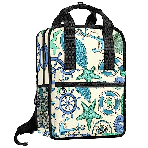 Cartable pour filles et garçons style marin avec bretelles confort