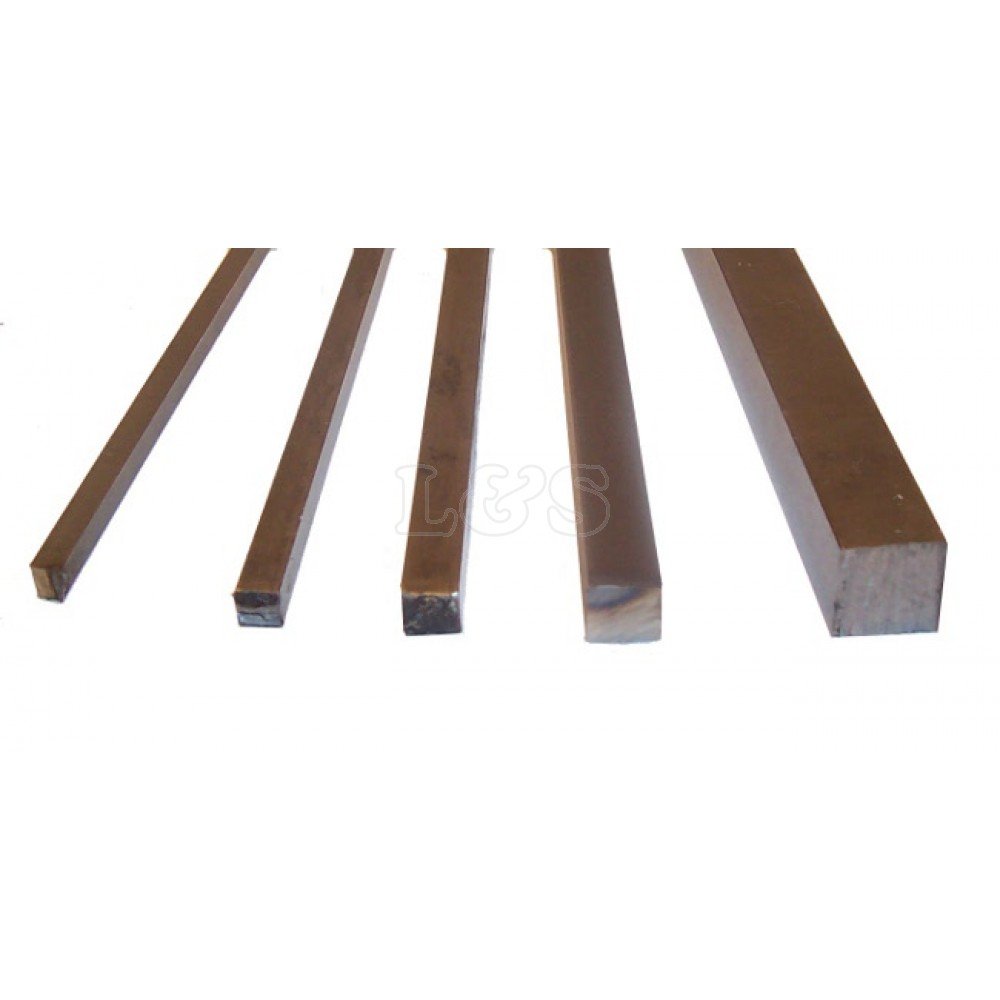 L&S Engineers Square Key Steel 1/4" - 12" Length (Each)