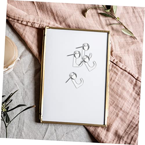 Image of Wall Tacks Push Pin Hooks for Hanging Picture Hangers Without Nails Heavy Duty Push Pin for Cork Board Office and Home Decor
