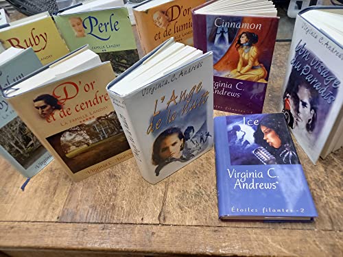 lot de 9 livres de Virginia C. Andrews La famille Landry complet en 5 tomes - étoiles filantes tomes 1 et 2