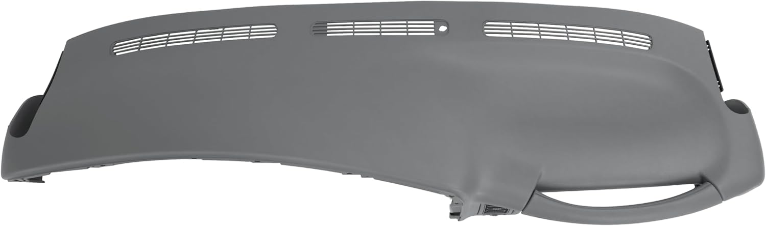 HECASA Upper Dashboard Cover Cap Replacement Compatible with 1999-2006 Chevy Chevrolet Silverado Avalanche Tahoe Suburban GMC Sierra Yukon XL 1500 2500 HD 3500 Dash ABS Plastic Painted Pewter Gray