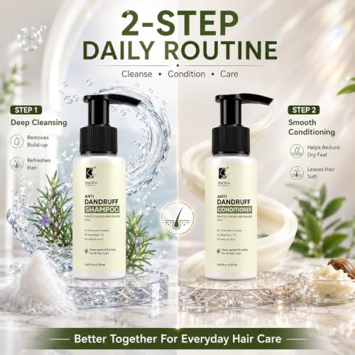 Image of Anti-Dandruff Shampoo & Conditioner Combo 100 ml, Advanced Scalp Care, Fights Dandruff, Soothes Itchy Scalp & Strengthens Hair Upto 98% Dandruff Helps With Itching For All Hair Type, Unisex