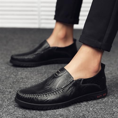 Dress Shoes for Men Men's Casual Leather Moccasins Comfortable Stylish Slip-On Shoes2