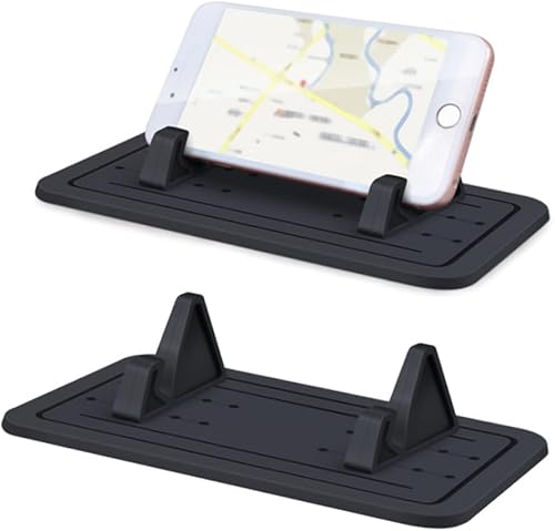 ARTIBETTER Soporte de silicona para teléfono de automóvil, soporte universal antideslizante para tablero de instrumentos para teléfonos