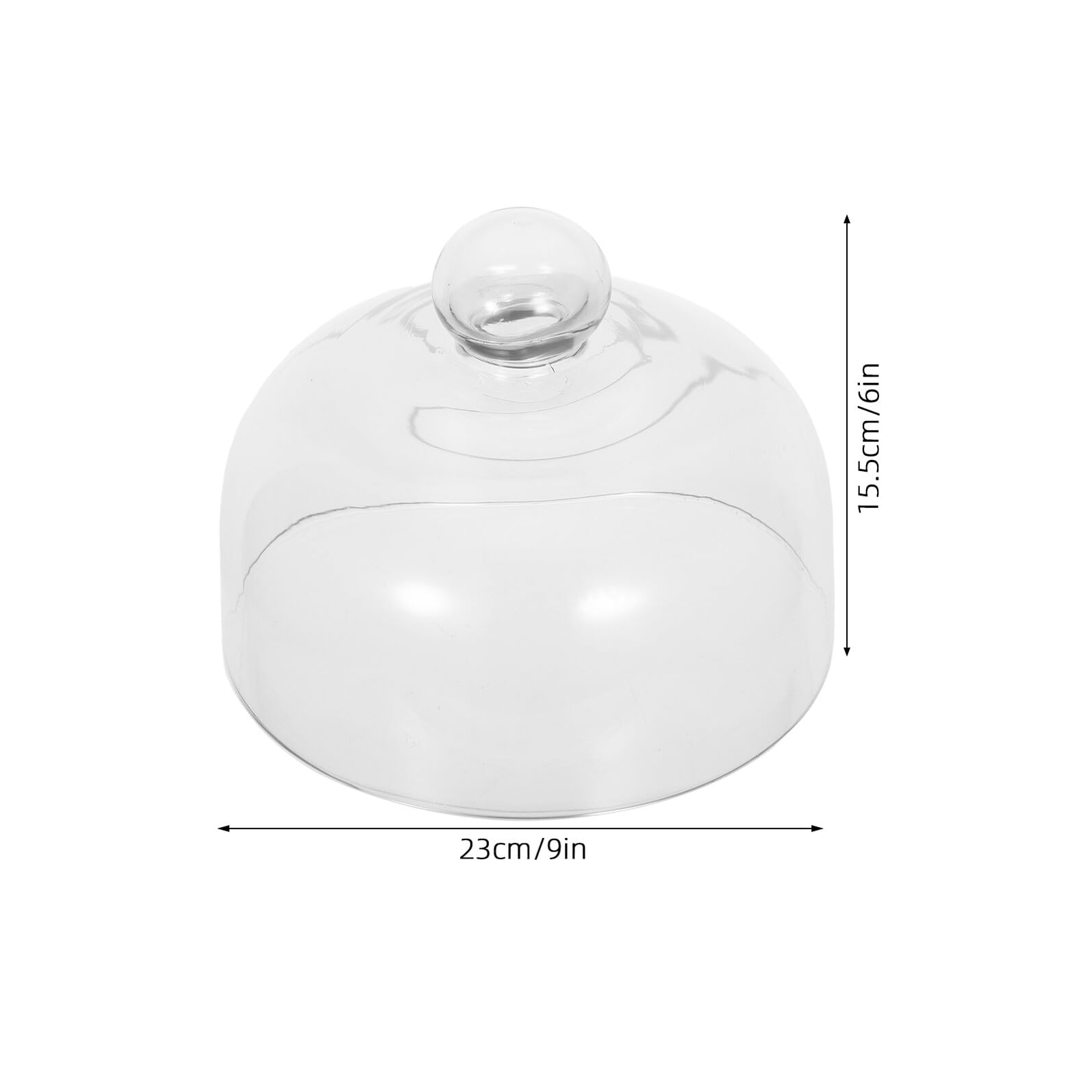 HANABASS Tapa de Vidrio para Microondas de 16cm, Protector Antisalpicaduras