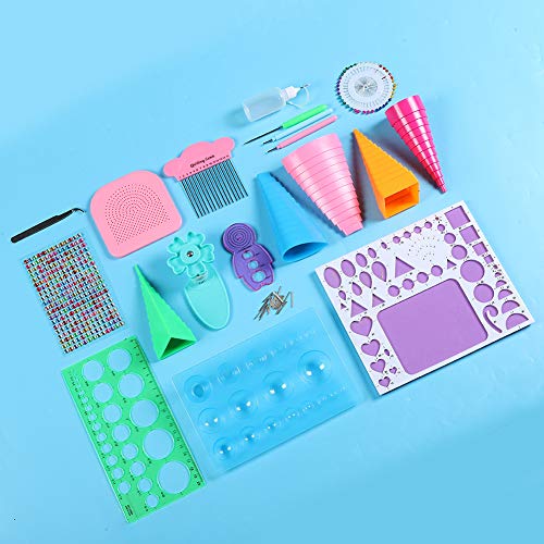 Duurzame papieren quilling-set, duidelijker doe-het-zelfaccessoire, cartoon 3-in-1 decoratie voor kaarten die decoratief… - Image 7