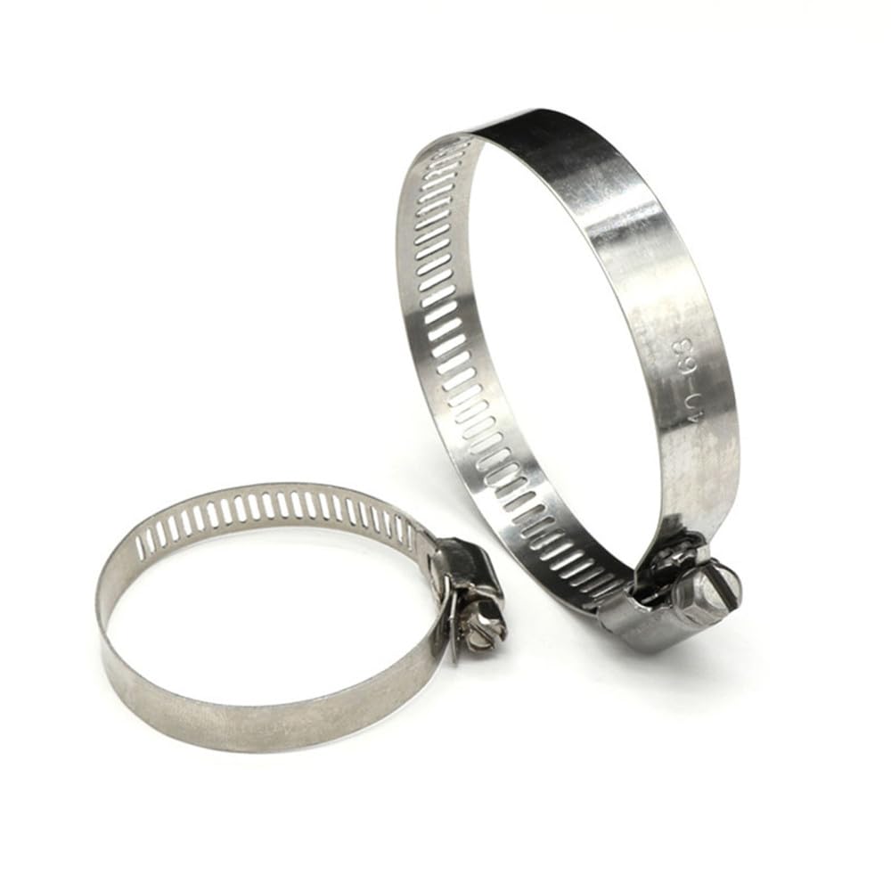 Abrazaderas de tornillo ajustables, Abrazaderas de manguera tornillo sin fin acero inoxidable ajustables 8-120 mm 5/10 piezas(Dia 100-120mm 10pcs)