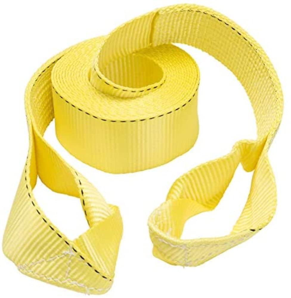 Keeper 3 in. W x 20 ft. L Yellow Vehicle Recovery Strap 11000 lb. 1 pk