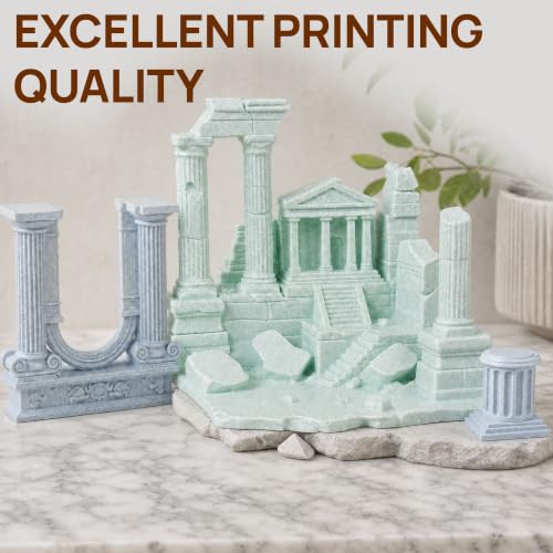 Image of TINMORRY PETG Filament 1.75mm, PETG 3D Printer Filament, Compatible with Bambu FDM 3D Printer, 1 KG 1 Spool, Marble White