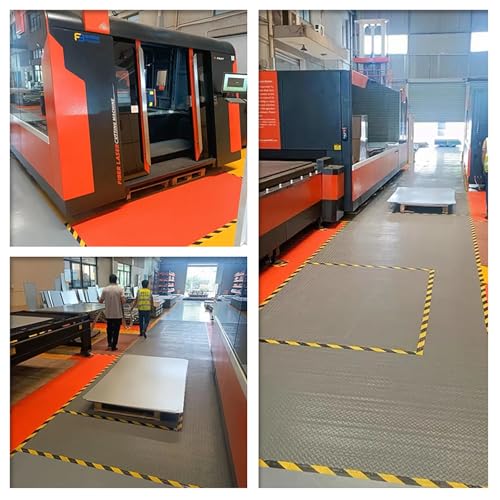 Tapis de sol de garage noir en caoutchouc isolant 1,6mx1m
