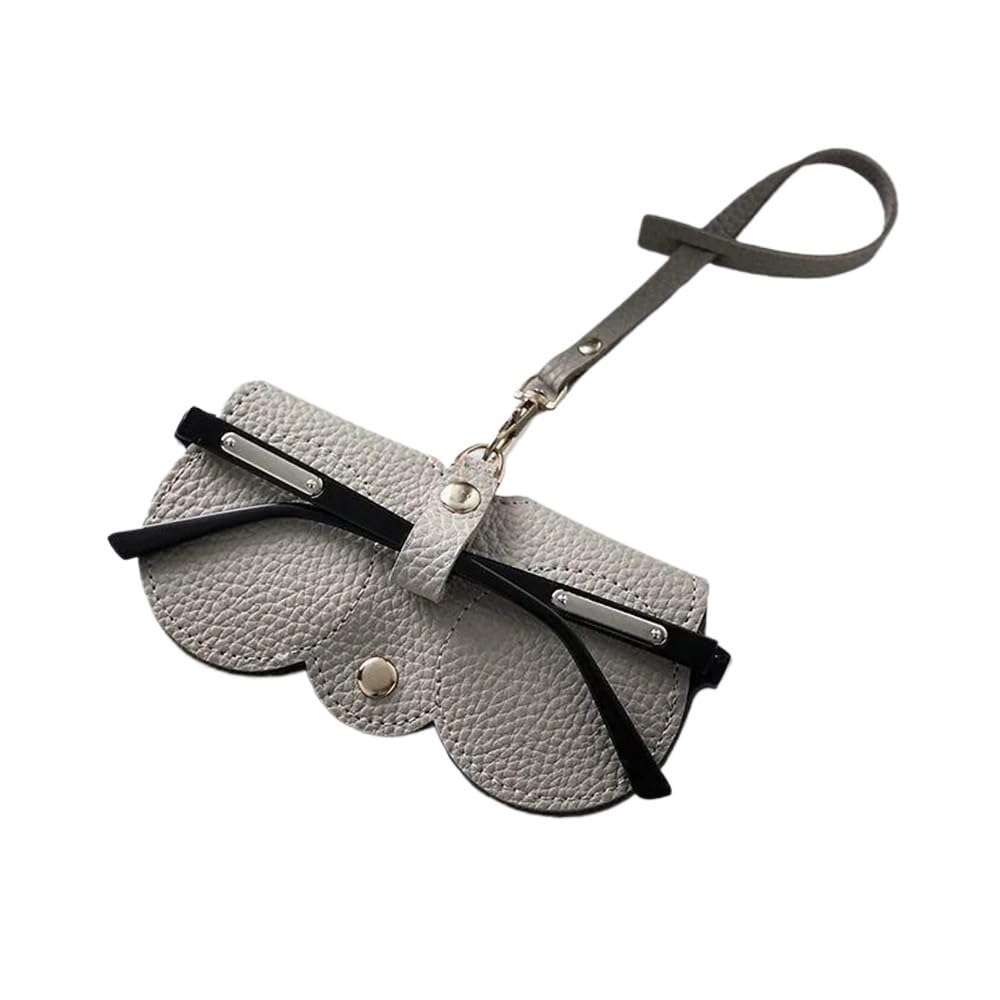 2/4/6 fundas para gafas de sol con relieve de litchi en relieve, bonita bolsa de almacenamiento de gafas de sol de piel sintética para gafas de lectura, soporte portátil para gafas de viaje