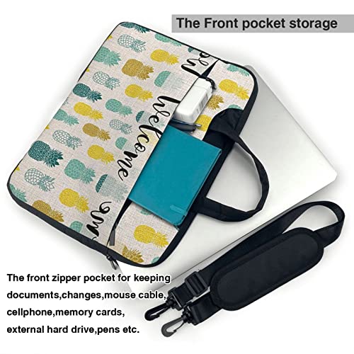 Bolso maletín para laptop unisex negro 13 pulgadas miniatura 4