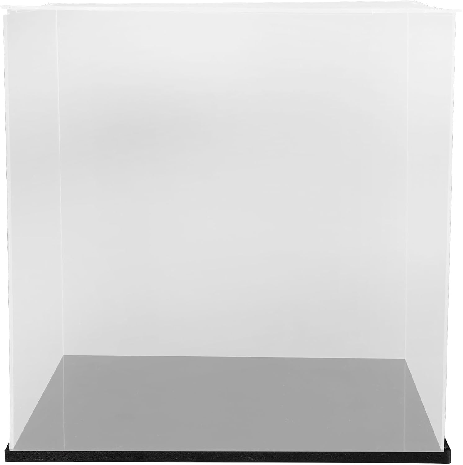 Acrylic Basketball Display Case with Thick Base, Dustproof Basketball Holder Cube for Sports Memorabilia Storage and Showcase, 25x25x25cm
