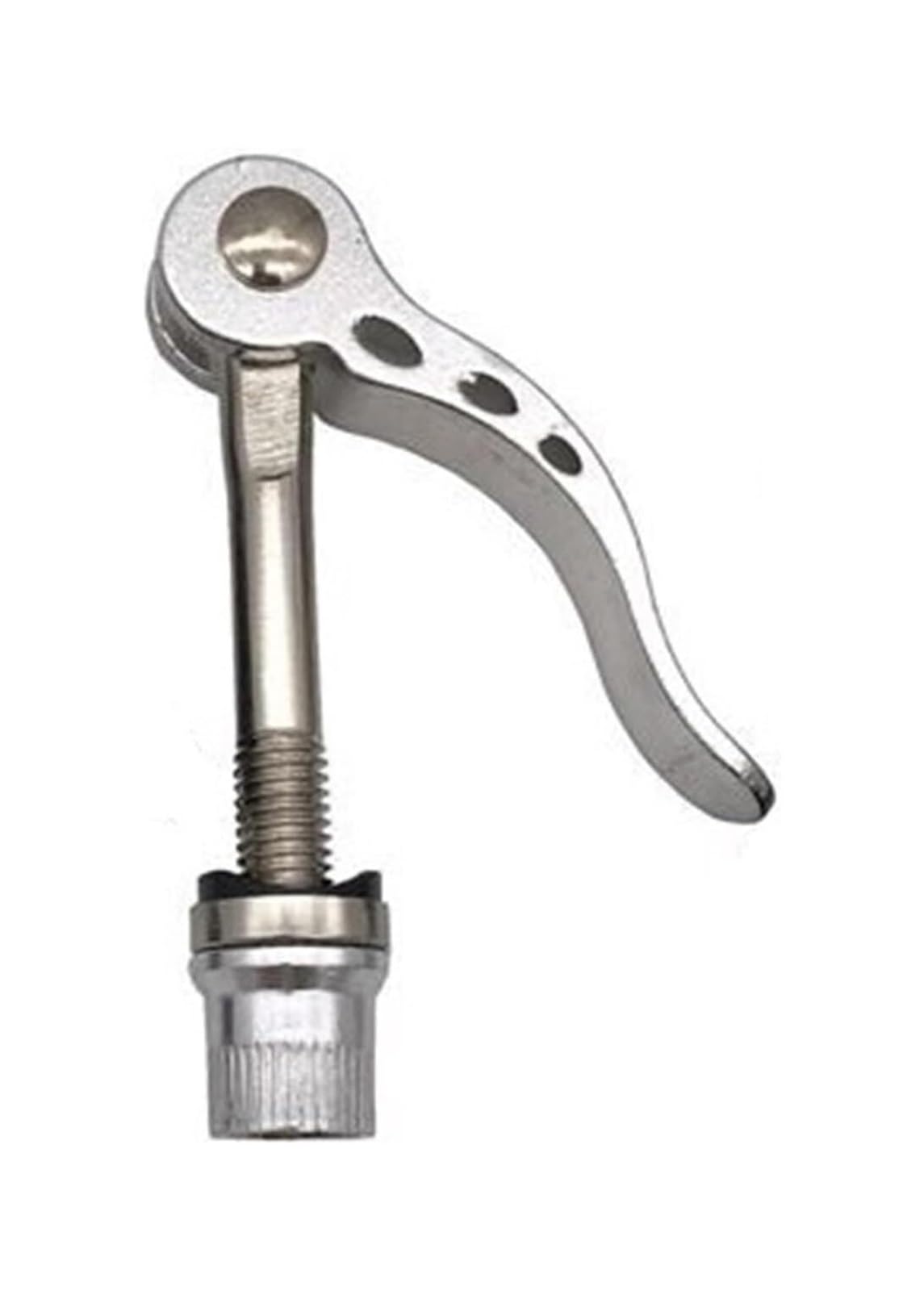 BPABDEITR Bike seat quick release lever, Bicycle Seat Quick Release, Aluminum Post Clamp Release Screw, Black, Silver, M8x50-75mm(Onecolor,M8x60mm)