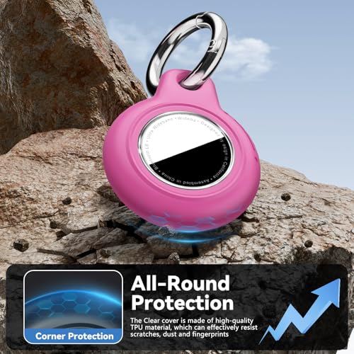 image for Wowwat Upgrade Waterproof Airtags Holder with Apple Airtags Keychain, 