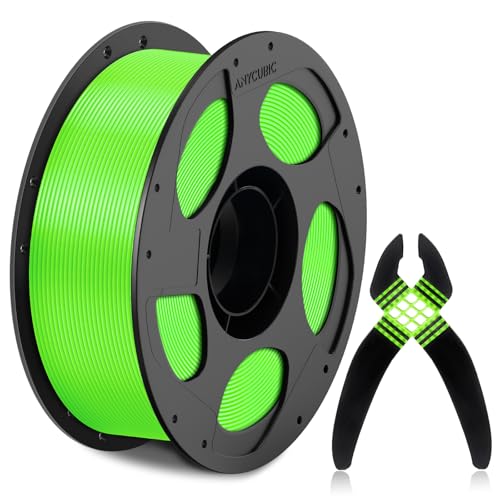 Image of ANYCUBIC TPU Filament 1.75mm for Anycubic ACE 2 PRO, 68D Hard Rigid Flexible TPU 3D Printer Filament, Compatible with Most FDM 3D Printers, 1KG Spool, Neon Green