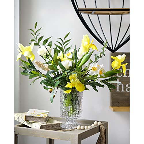 6-Long-Stem-Real-Touch-Artificial-Lemon-Yellow-Irises–Realistic-Faux-Flowers-for-Home-Decor-Wedding-Bouquets-Centerpieces-Floral-Arrangements 6 Long Stem Real Touch Artificial Lemon Yellow Irises–Realistic Faux Flowers for Home Decor Wedding Bouquets Centerpieces Floral Arrangements
