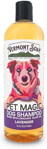 Miniatura 9 de VERMONT SOAP Champú orgánico para mascotas, infundido con aceite de oliva orgánico y natural, champú para perros de coco y aloe vera para pieles