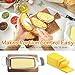 Butter & Cheese Slicer Cutter, Stainless Steel Wire Cheese Slicer, Safe for Food Contact, Multipurpose Handheld Butter Cutter for Block Cheese, Butter, Soft Fruits, and Dishwasher Safe