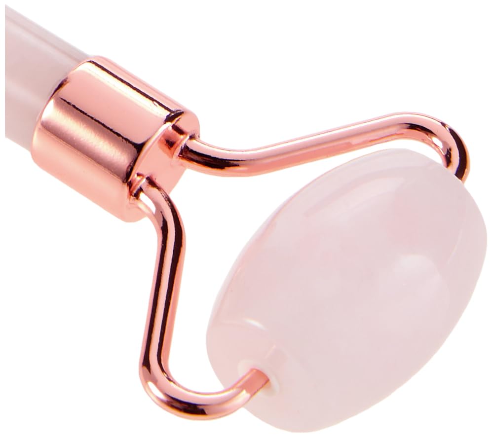 Miniatura 5 de Rodillo de cuarzo rosa genuino  Calidad premium  Hecho de auténtica piedra de cuarzo rosa