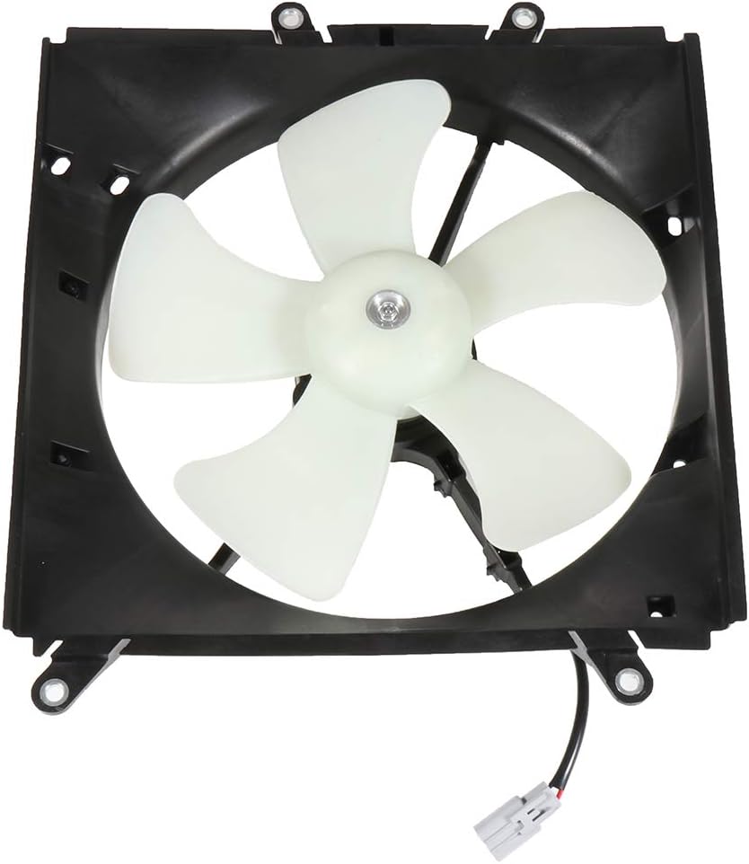 SCITOO Engine Radiator Condenser Cooling Fan Assembly Compatible with Toyota & for Geo Models, for Corolla 1993-1997, for Prizm 1993-1997 1.6L 1.8L, OE Number: 620-500 600150