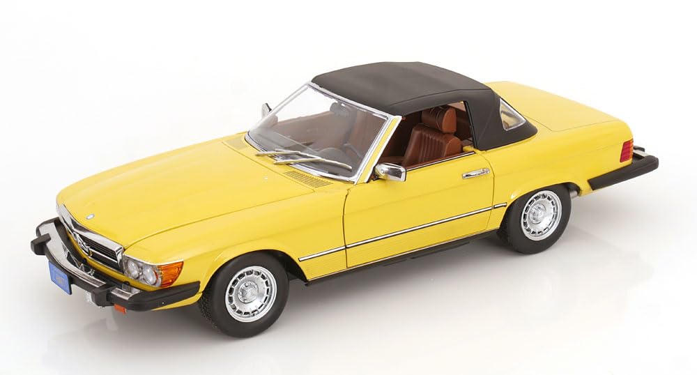 KK Scale KKDC120263 - Mercede. 450 SL R107 US Version Yellow 1979 TV-Series Hart To Hart with Openings - Scala 1/12 - modellino Auto