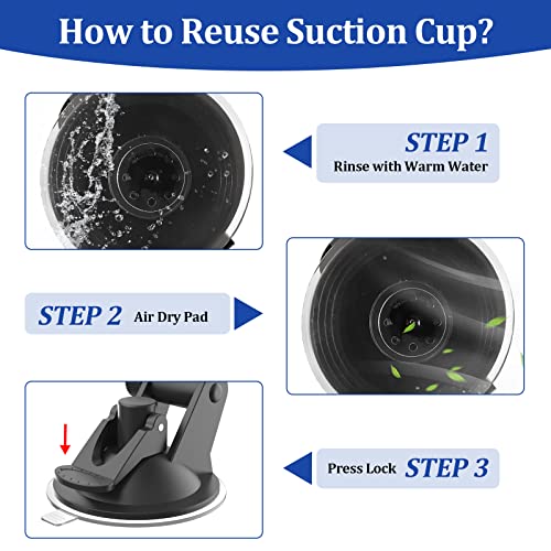 Plozoe Radar Detector Mount,Windshield And Dashboard Radar Holder,Suction Cup Radar Detector Mount,Compatible With Cobra Rad 480I Radar Detector Mount Etc. (0.86) #TOP2