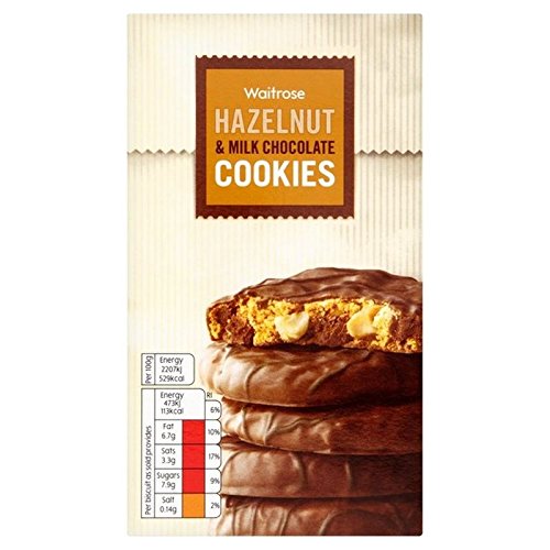Milchschokolade-Chip & Hasel Cookies Waitrose 150G (Packung mit 2) Cover