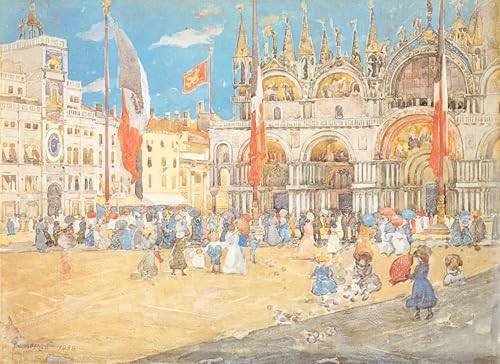 Tableaux Graffiti Art Mural Venise Saint Marc 60x90cm Maurice Prendergast