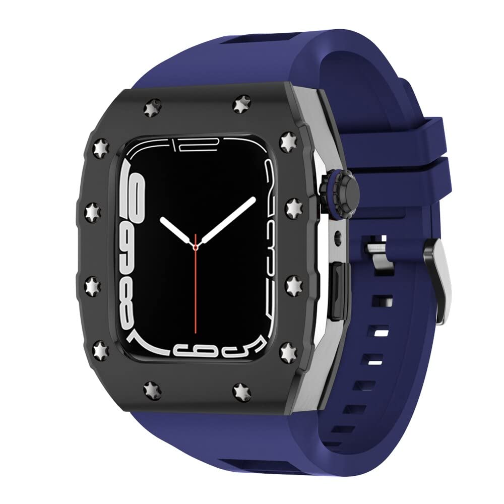 KANUZ Luxury New Sports Strap 45mm Mod Kit for Apple Watch Series 8 7 SE 6 5 4