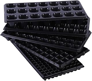 Plugue De Mudas De Jardinagem Bandeja De Mudas Pretas 21 Buracos 110G (5Pcs)