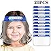 Produktbild Kinder Face Shield Kunststoff Shield Gesichtsschild, Transparent Mundschutz,PVC Gesichtsschutzschild Kunststoff Visier Gesichtsschutz,Face Visier Klarer Schilder Schutzvisier (20PC)