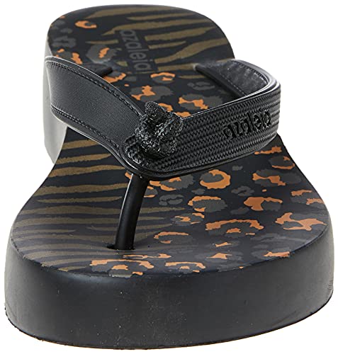 Tamanco Mari Print Light, Azaleia, Feminino, Preto III, 37