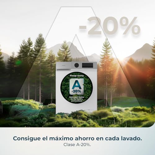 Miniatura 5 de Cecotec Lavadora Carga Frontal 12kg Bolero Dresscode 12450 Inverter, 1400 Rpm, 16 Programas, Clase A-20 , Motor Inverter Plus, Allergy Care, Pearl Drum, Función Silence, Stop Go Y Kid Lock, Blanca
