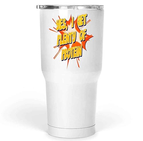 Novelty Gift Vegan & Vegetarian Diet Gifts for Healthy Diet Fans - Plant Based Nutrition Ideas - 30 Oz White Stainless Steel Large Tumbler