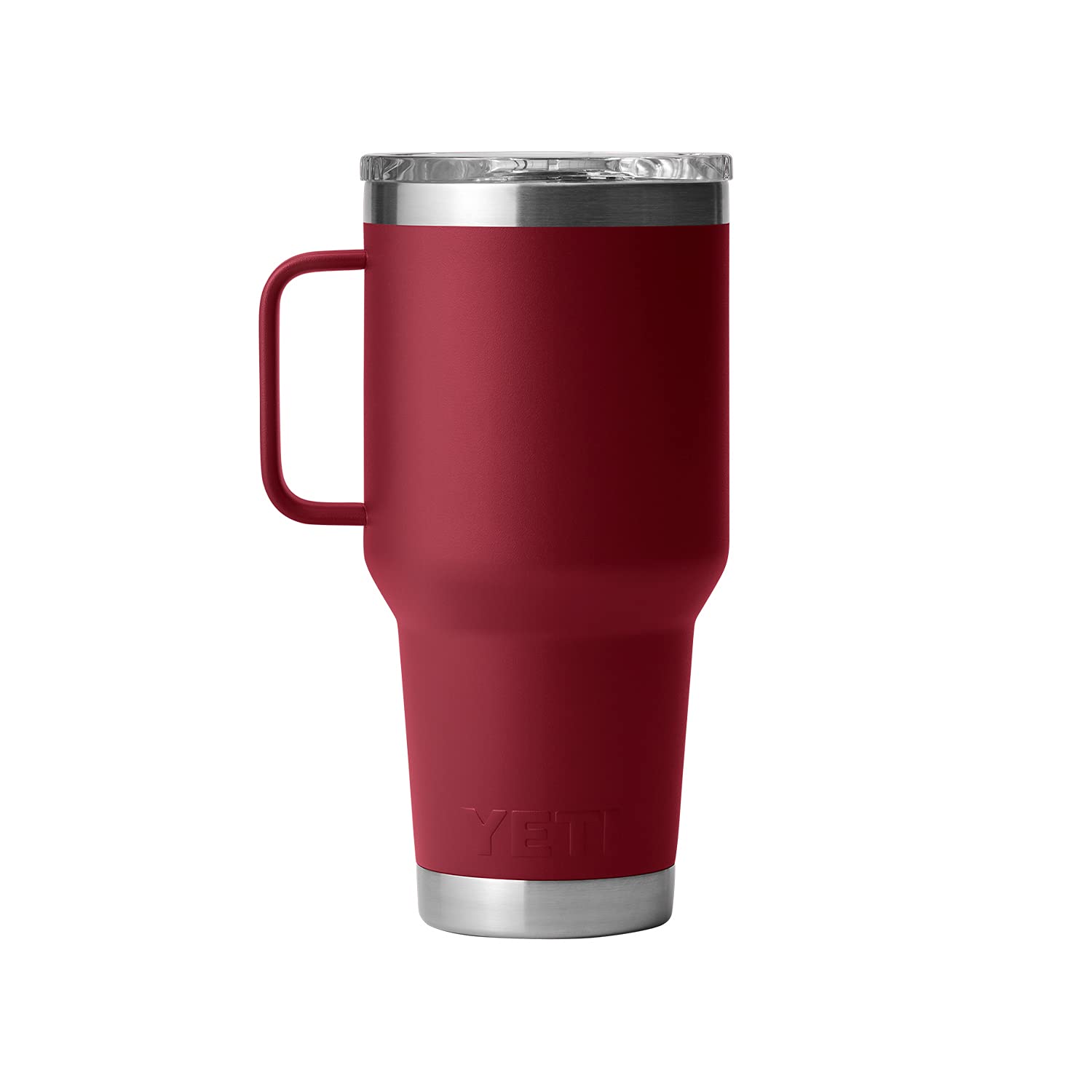 YETI Rambler 30 oz Travel Mug, Stainless Steel, Vacuum Insulated with Stronghold Lid: Harvest Red