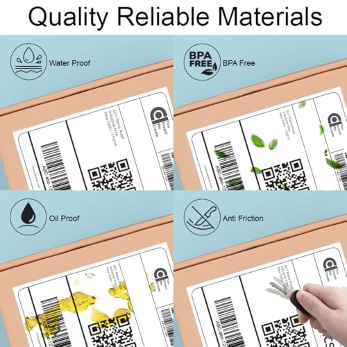 Image of COI 70gsm Thermal Label Printer Paper | Ideal for Shipping, Parcel, Barcode, and Address Labels - 400 Labels per Roll (4 inch x 6 inch Pack of 1)