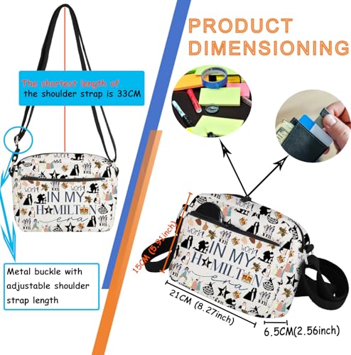 TSOTMO Musical Gift Fans Crossbody Bag for Lovers Theatre Gift (Musical cross2)2