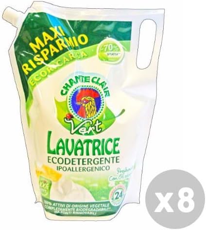 CHANTECLAIR Set 8 CHANTE CLAIR Detergent Liquid Washing Machine 24washes Eco Friendly Hypoallergenic