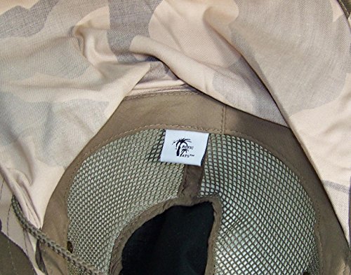 Image of Tropic Hats Summer Wide Brim Mesh Safari /Outback W /Neck Flap & Snap Up Sides