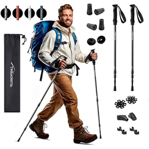 Trekrite Adjustable Anti-Shock Walking Poles Cover