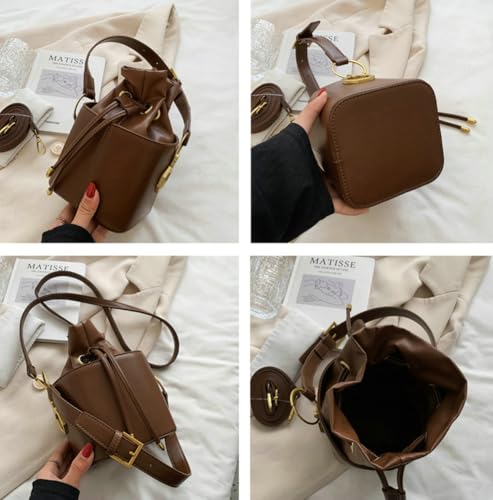 Casual Bucket Bag Trendy Crossbody Bags For Women Vegan Leather Handbags Elegant Clutch Purses Women’s Evening Bag2