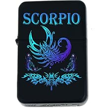 Zodiac Signs, Horoscope Symbols, Astrology Icons Collection s Infinity Black Matt Windproof Lighters! Scorpio - Christmas, Halloween & Valentines Day Gift