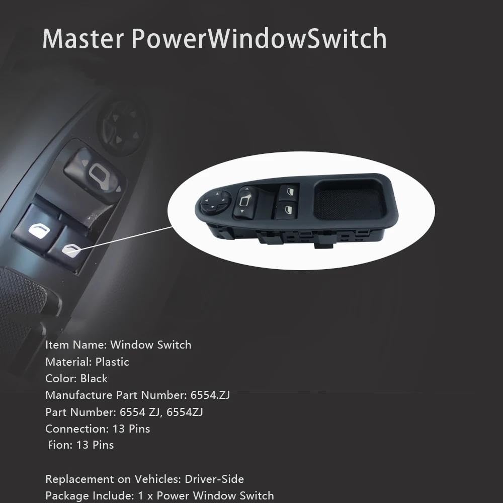 cristal auto Para Scudo Para Citroen Para Jumpy 2007-2016 interruptor