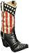 Patriotic Western Cowboy Boot Vase Decorative Home Decor Great for Events