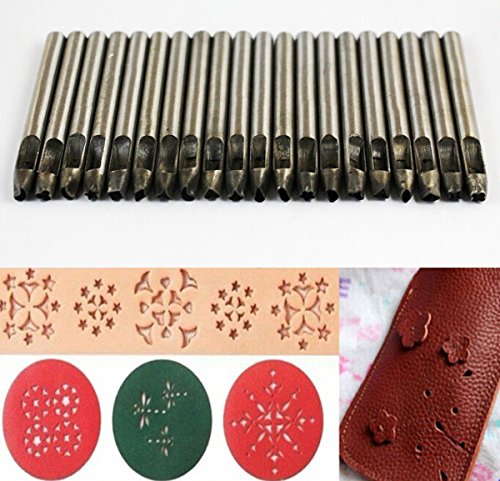 Chengyida Set Of 20 Stlye Leather Shape Punch Stamp #TOP19